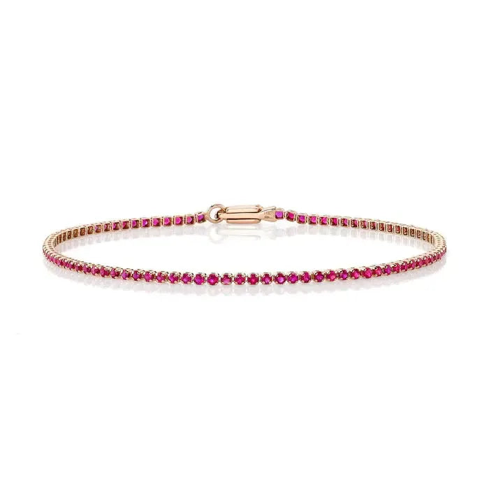 Ruby Micro Tennis Bracelet-S24
