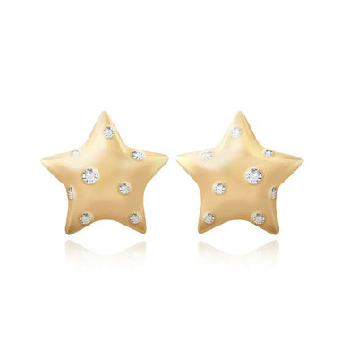 Scattered Small Gold Star Earrings-S24