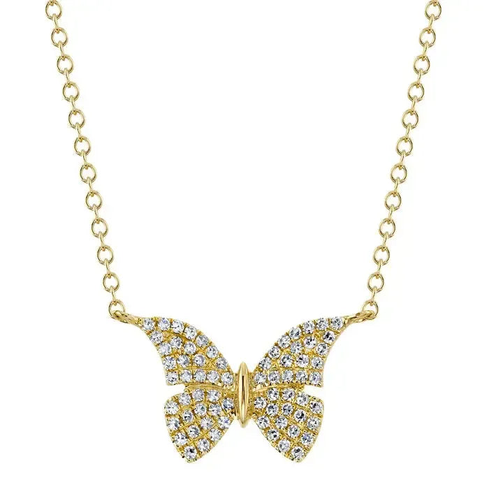 Single Butterfly Necklace-S24