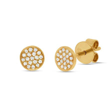 Small Circle Stud Earrings-S24