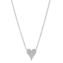 Small Pave Heart Necklace-S24
