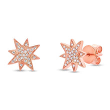 Small Starburst Stud Earrings-S24