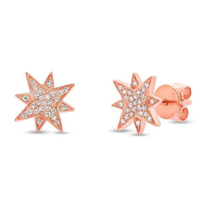 Small Starburst Stud Earrings-S24
