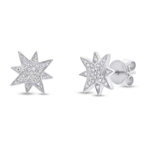 Small Starburst Stud Earrings-S24