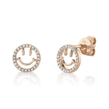 Smiley Face Stud Earrings-S24