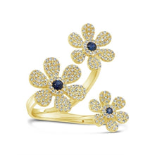 Split Three Flower Ring-S24