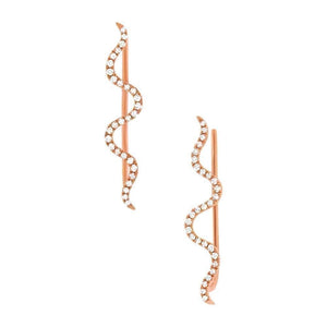 Squiggle Ear Crawler Earrings-S24