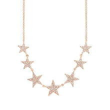 Star 7 Station Diamond Pave Necklace-S24