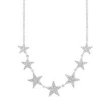 Star 7 Station Diamond Pave Necklace-S24