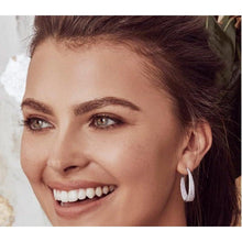 Tapered Diamond Statement Hoop Earrings-S24