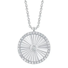 The Ribbed Circle Pendant Necklace-S24