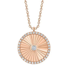 The Ribbed Circle Pendant Necklace-S24