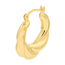 Thick Twisted Hoop Earrings-S24