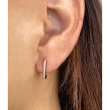 Thin Diamond Link Earrings-S24