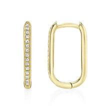 Thin Diamond Link Earrings-S24