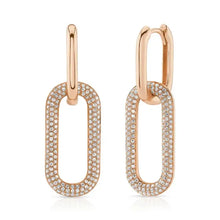 Thin Oval Link Earrings-S24