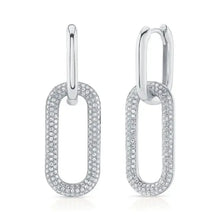 Thin Oval Link Earrings-S24