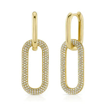 Thin Oval Link Earrings-S24