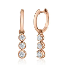 Three Drop Diamond Hoops-S24