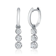 Three Drop Diamond Hoops-S24