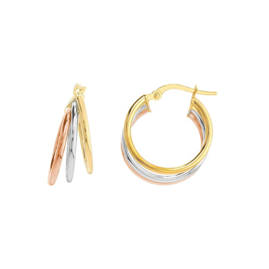 Triple Gold Hoop Earrings-S24