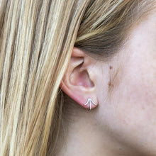 Triple Prong Diamond Earrings-S24