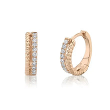 Twisted Diamond Huggies-S24