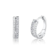 Twisted Diamond Huggies-S24