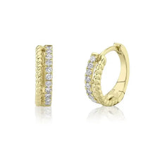 Twisted Diamond Huggies-S24