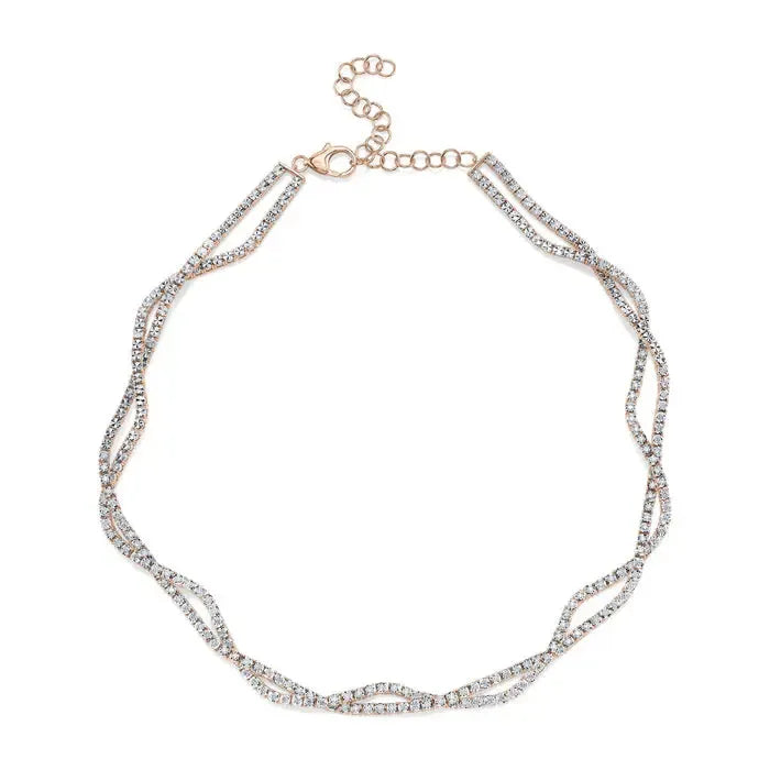 Twisted Tennis Necklace-S24