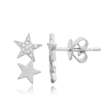 Two Star Stud Earrings-S24